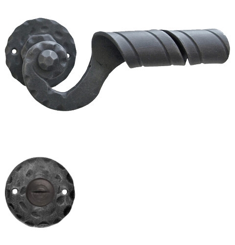 Klamka Absalon 26 w kolorze czerń starodawna