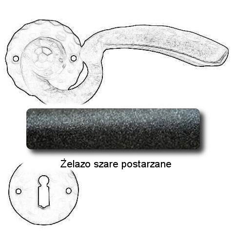 Żelazo szare postarzane