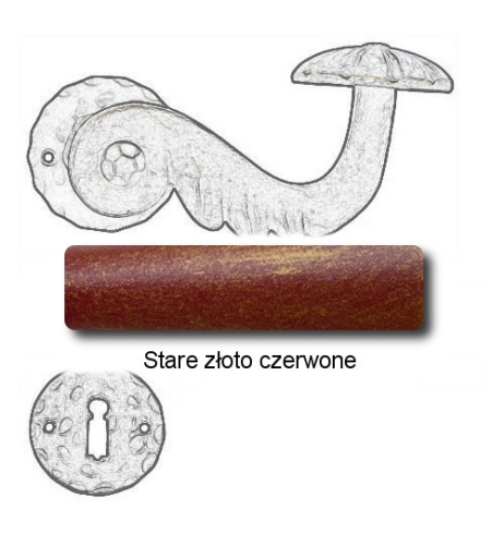 Stare złoto czerwone