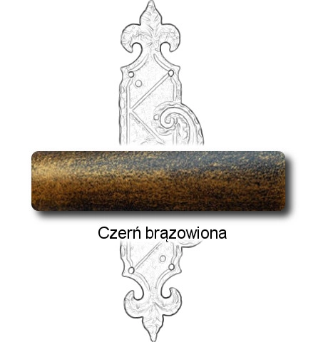 Czerń brązowiona