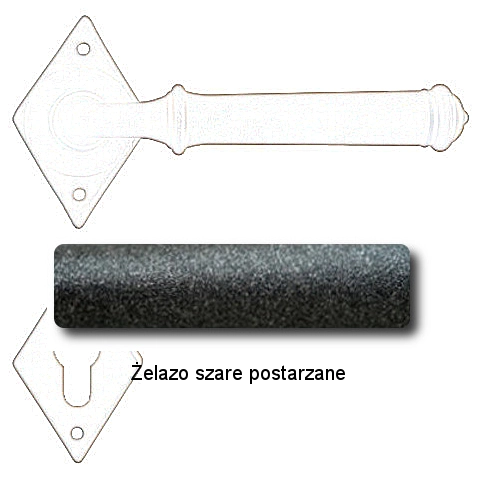 Żelazo szare postarzane