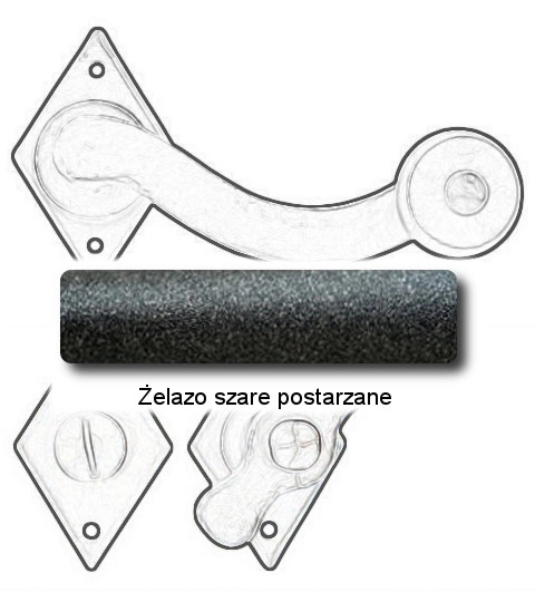 Żelazo szare postarzane