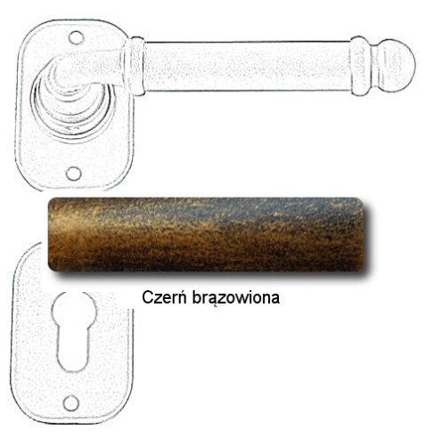 Czerń brązowiona