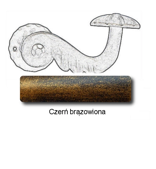 Czerń brązowiona