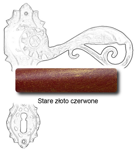 Stare złoto czerwone