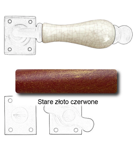 Stare złoto czerwone