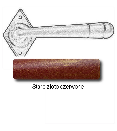 Stare złoto czerwone
