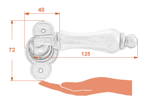 Klamka Berlino 2501