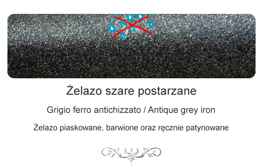 Żelazo szare postarzane